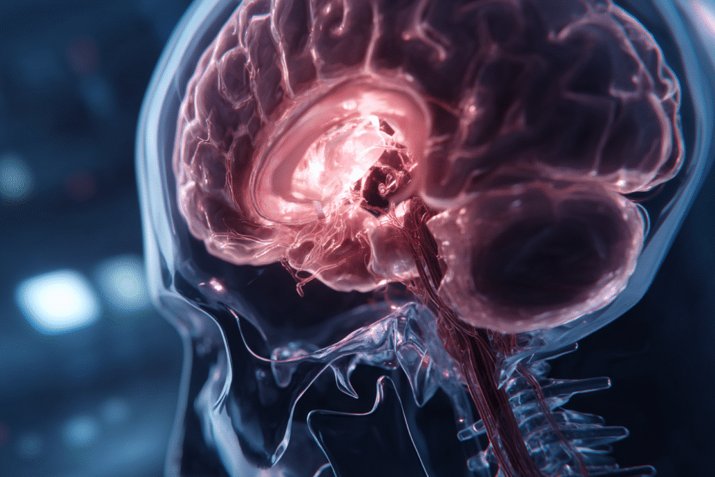 Brain scan showing swelling - cerebral edema recovery chances